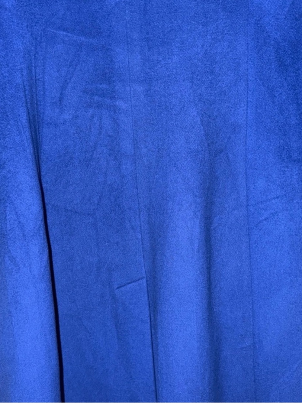 Christian Dior Boutique Royal Blue Wool Coat Gold Crest VTG Size 14 - Picture 9 of 16